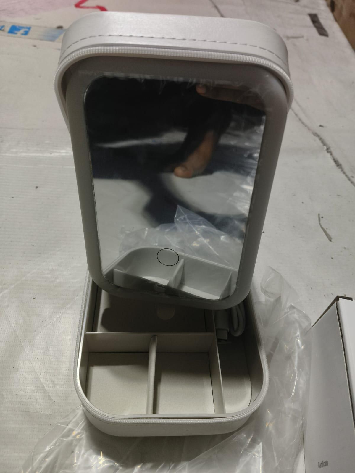 Makeup & Jewelry Box with LED Mirror