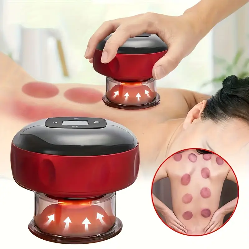 Acupression Vacuum Red Light Cups Therapy Massager