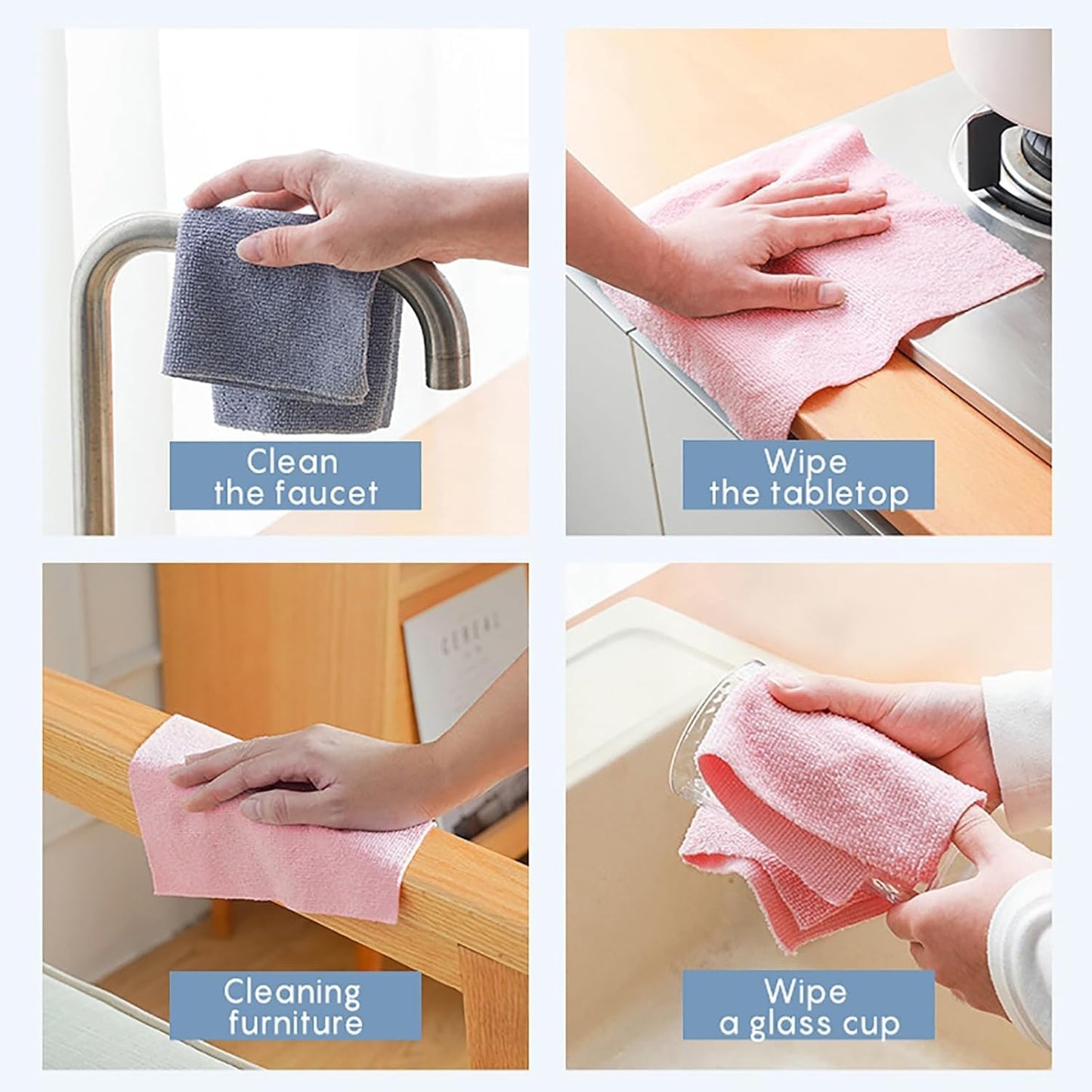 Microfiber Cleaning Cloth (25 Sheets)