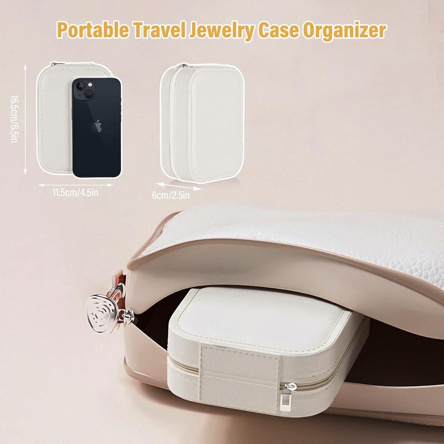 Makeup & Jewelry Box with LED Mirror